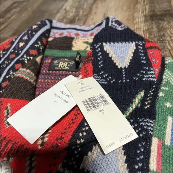 RALPH LAUREN Belted Shawl Collar Ranch Cardigan - Picture 5 of 7